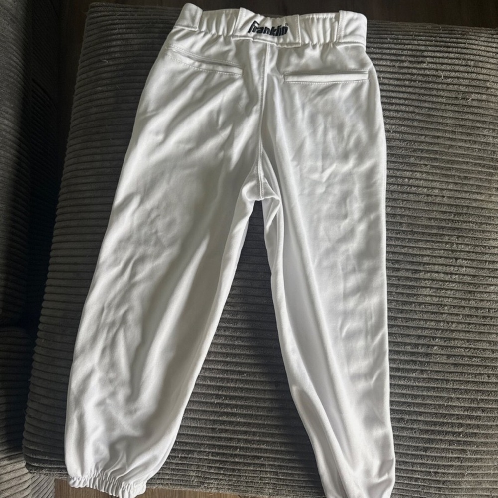 White Jogger Sweatpants with Elastic Waist